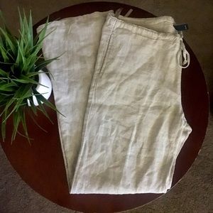 Gap linen tan pants size XS